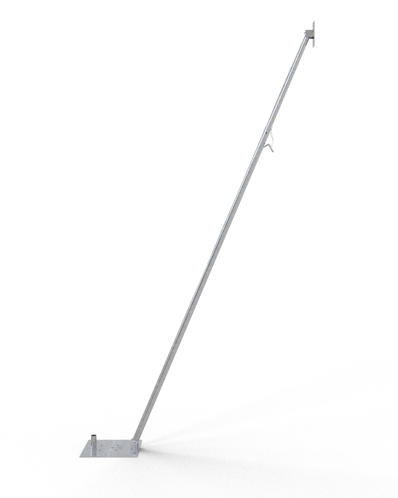 Stützstrebe 4m zur Bauzaunerhöhung