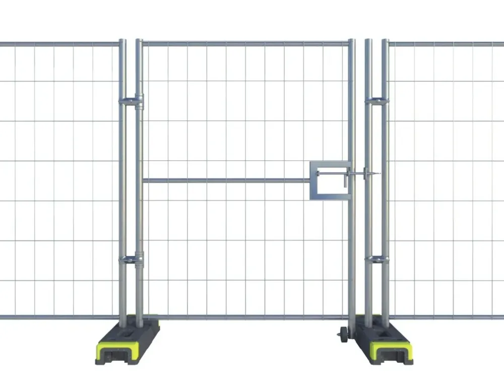 Bauzauntor Mobilzauntor Spezial mit Schieberiegel