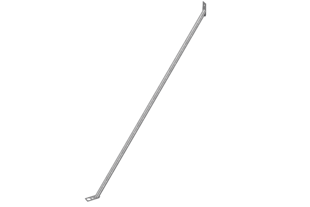 Mobilzaun Bauzaun Stützstrebe mit Loch