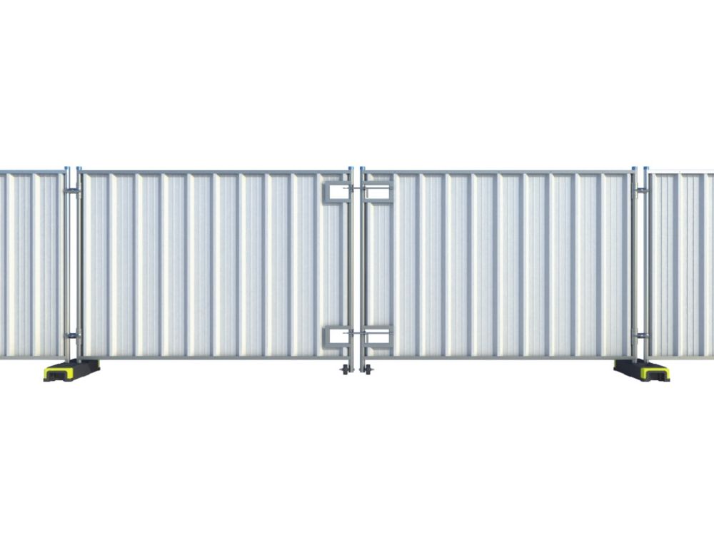 Bauzaun LKW-Tor aus Trapezblech