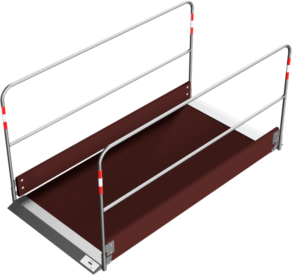 Grabenbrücke aus Holz