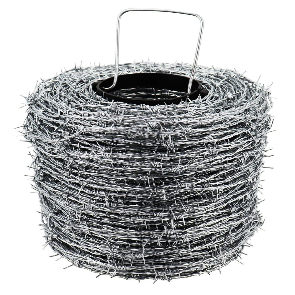 Stacheldraht 500m für Bauzaun und Mobilzaun