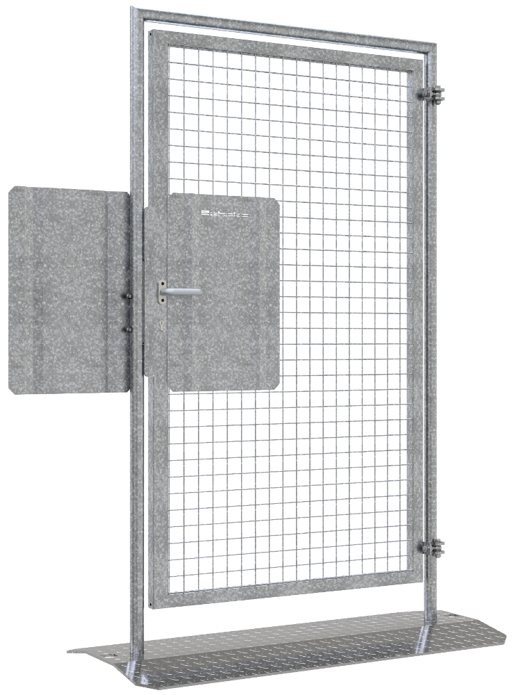 Bauzaun Mobilzaun Panik Fluchttür